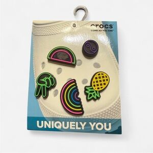 CROCS Colorful Jibbitz Light up Charms Set of 5